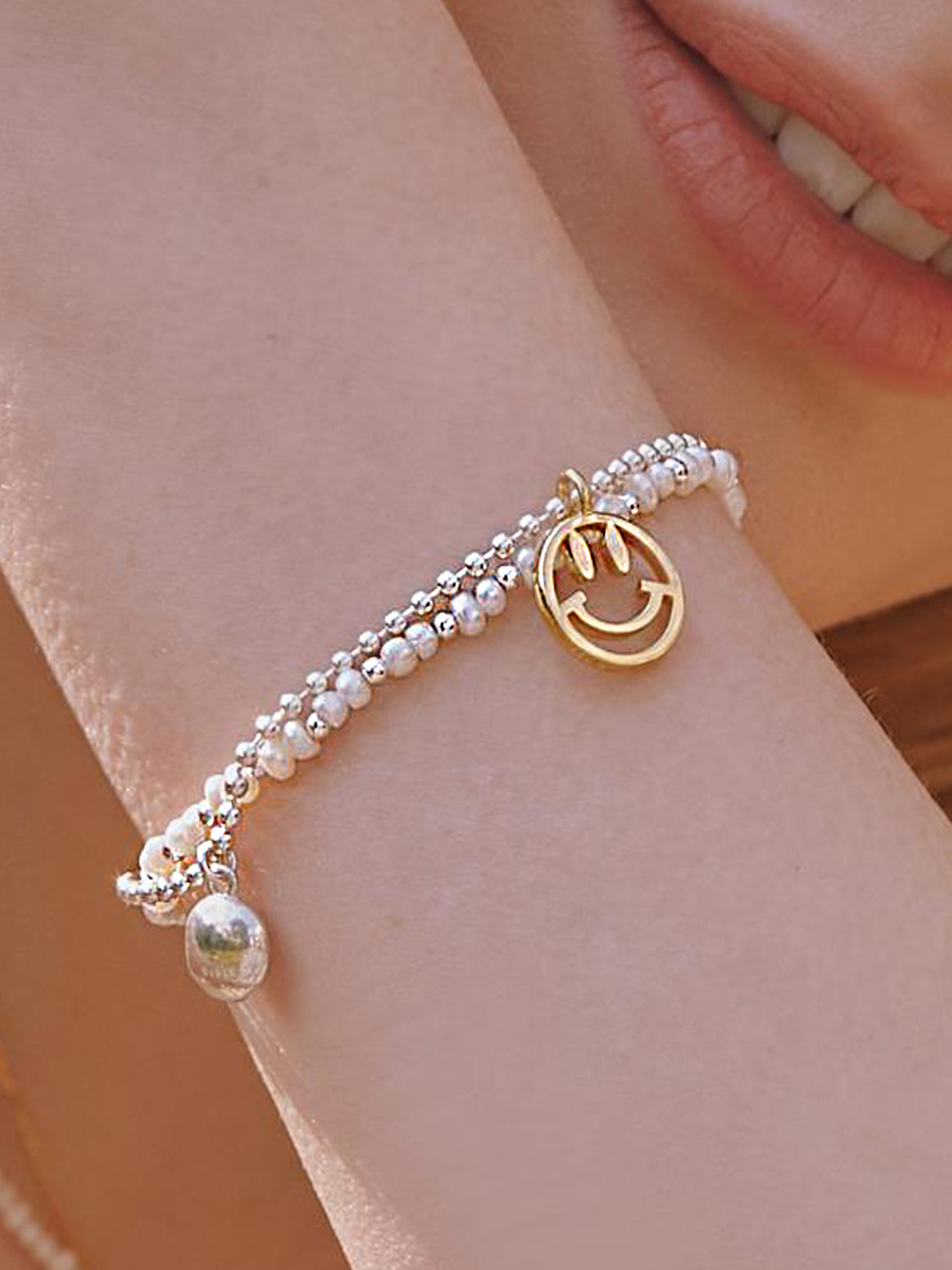 [silver925]smile pendant bracelet