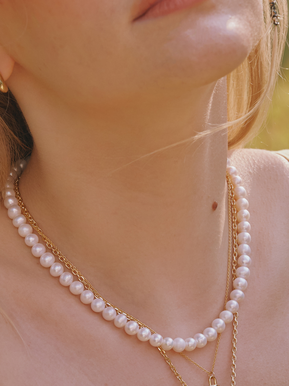 [silver925] mermade pearl necklace